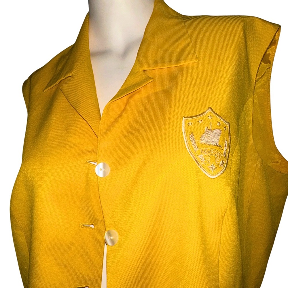 Vintage Yellow "Newport" Sleeveless Vest